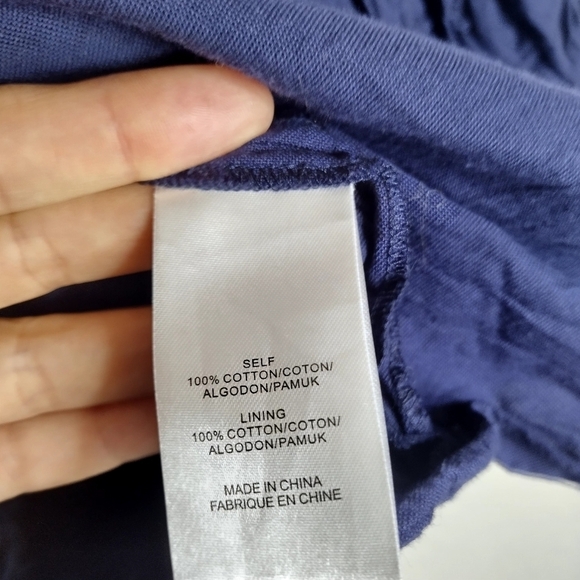 Tibi blue puff sleeves Back Buttons blouse Sz S - Picture 7 of 9